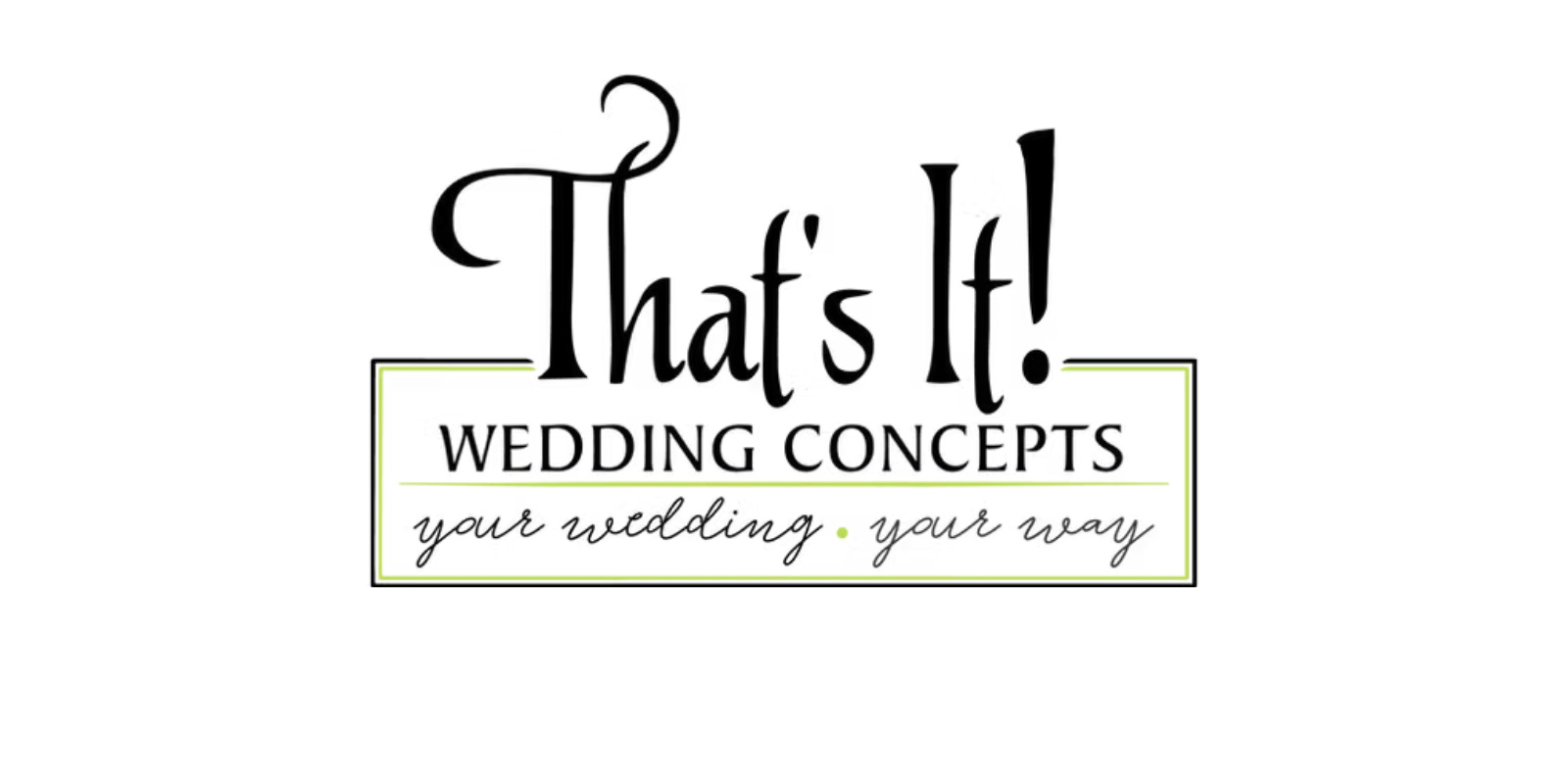 That's It! Wedding Concepts logo