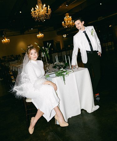 wedding photographer capturing couple